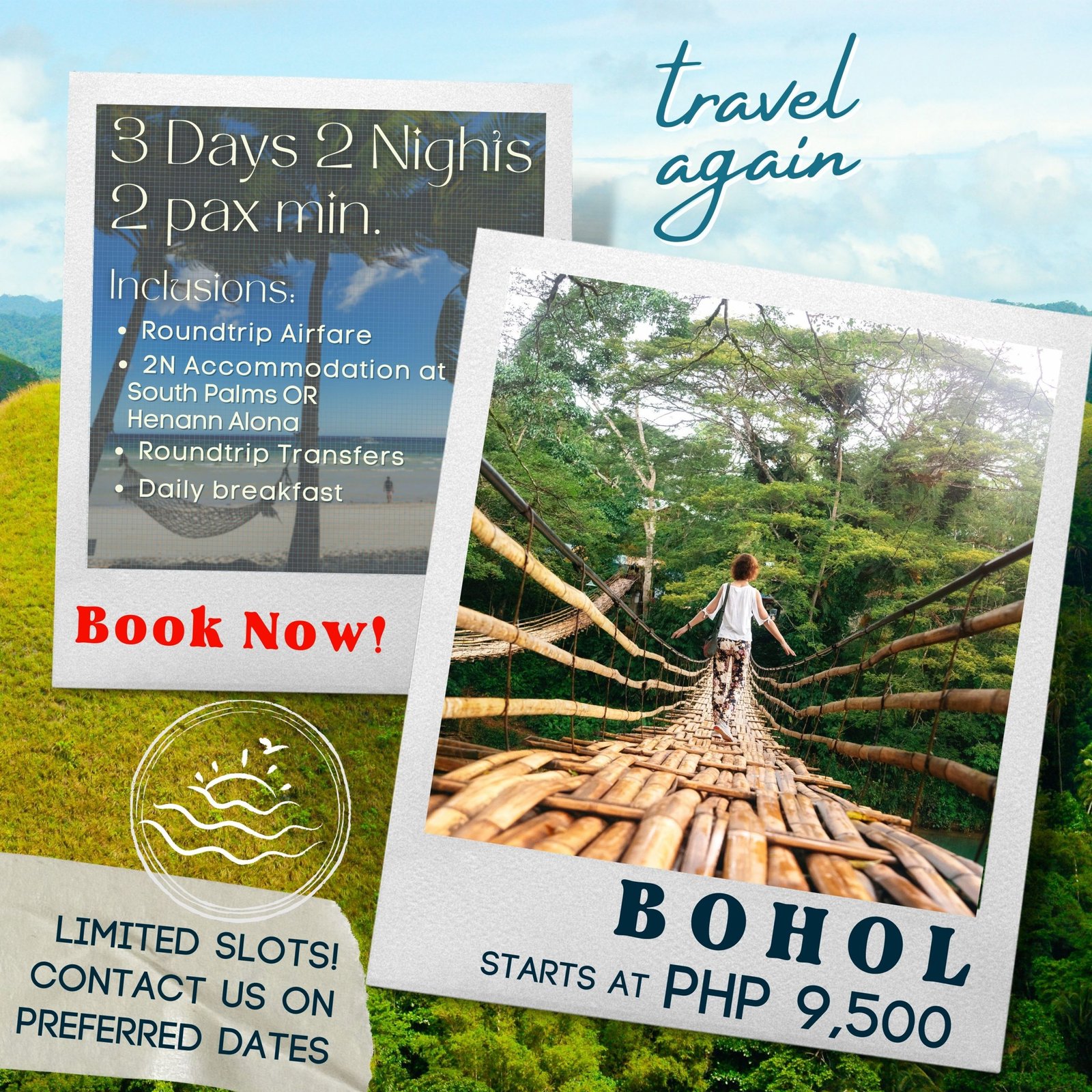 3D2N BOHOL ALLIN PACKAGE Trip Professionals Travel and Tours