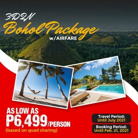 bohol cebu package tour with airfare