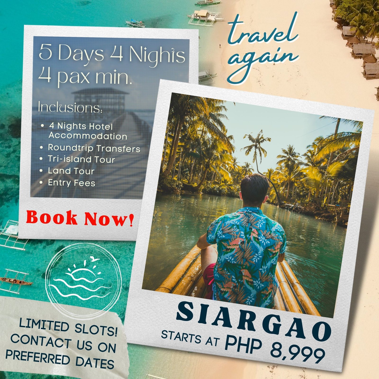 5D4N SIARGAO ALLIN LAND PACKAGE Trip Professionals Travel and Tours